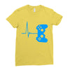 game heart beat Ladies Fitted T-Shirt