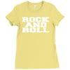 rock and roll funny Ladies Fitted T-Shirt