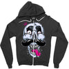 king of mustache Zipper Hoodie