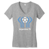 argentina 78 world cup 1978 retro football Women's V-Neck T-Shirt