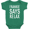 frankie says relax retro vintage Baby Bodysuit