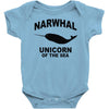 narwhal whale Baby Onesie