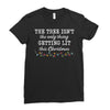 the tree isn't the only getting lit this christmas Ladies Fitted T-Shirt