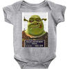 shrek mug shot funny Baby Bodysuit