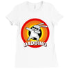 Dabbing Bunny Easter Ladies Fitted T-Shirt