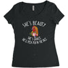 she's beauty she' grace t shirt chicken farm Women's Triblend Scoop T-shirt