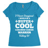i never imagined i would be a super cool carcinoid cancer warrior kill Women's Triblend Scoop T-shirt