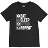 eat sleep spurs V-Neck Tee