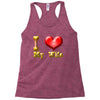 i heart my wife Racerback Tank