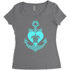 sea turtles Women's Triblend Scoop T-shirt