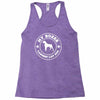 my boxer is the world's largest lap dog Racerback Tank
