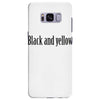 black and yellow Samsung Galaxy S8 Plus