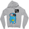 uberpup hey brain cakes! Zipper Hoodie