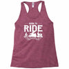 born to ride funny Racerback Tank