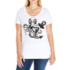 pirate octopus Ladies Curvy T-Shirt