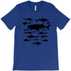 shark chart light blue t shirt T-Shirt