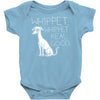 whippet .. Baby Onesie