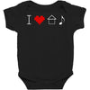 i love house music Baby Bodysuit