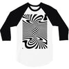 optical illusion 3/4 Sleeve Shirt