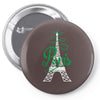 paris script eiffel tower french france Pin-back button