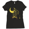 the moon Ladies Fitted T-Shirt