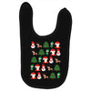 christmas pixel Baby Bibs
