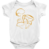 pilze magic mushroom wald natur nature psy psycho trip Baby Onesie