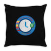 clock Throw Pillow