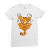 garfield scratching, ideal gift or birthday present funny Ladies Fitted T-Shirt