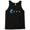 funny 80s pacman cookie monster retro gaming Tank Top