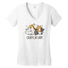 crazy cat lady Women's V-Neck T-Shirt
