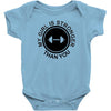 my girl is stronger than you (2) Baby Onesie