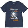 the best grandpas go running V-Neck Tee