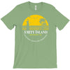 amity island jaws inspired movie shark printed T-Shirt