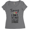 sorry i can't the angel of music is very strict Women's Triblend Scoop T-shirt