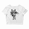 nerd giraffe Crop Top