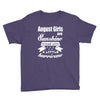 August Girls Are Sunshine Mixed With A Little Hurricane Youth Tee
