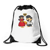 paper burgers Drawstring Bags