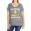 bachelor party drinking team wedding groomsmen bridal funny Ladies Curvy T-Shirt