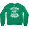 Super Cool Poppy Of A Freaking Awesome Grandson Crewneck Sweatshirt