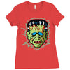 vintage frankenstein mask Ladies Fitted T-Shirt