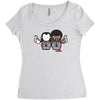 pulp fiction cartoon ideal birthday present or gift Women's Triblend Scoop T-shirt