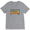 Wtf Doom Black Stroke V-Neck Tee