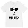 free bitch V-Neck Tee