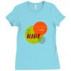 I'M TAKING MY TIME ON MY RIDE Ladies Fitted T-Shirt