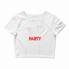 my girl wants to party all the time Crop Top