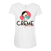 creme fraiche Maternity Scoop Neck T-shirt
