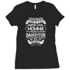 Super Cool Momma Of A Freaking Awesome Daughter Ladies Fitted T-Shirt