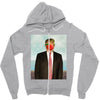 Rene Magritte Parody Impeach Trump Zipper Hoodie
