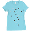 DOWN UP / scandi white / warm grey / flax / lavender Ladies Fitted T-Shirt